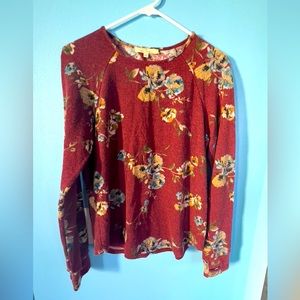 Women’s floral small dress shirt